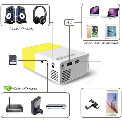 Mini Proyector Led Video Beam 600 YG300