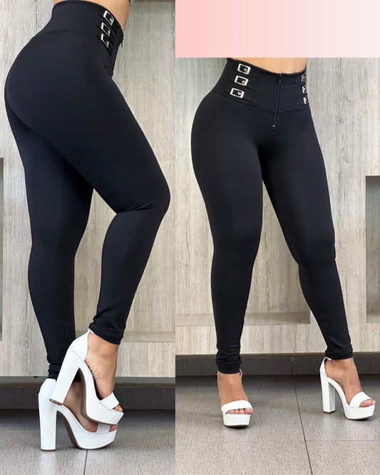 LEGGINS 6 HEBILLAS SLIM